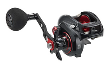 Load image into Gallery viewer, PISCIFUN® Alijoz 300 Black and Red Low Profile Baitcasting Reel
