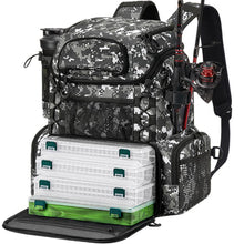 Load image into Gallery viewer, Piscifun Large Tackle Bag w/ 4 Tackle Boxes
