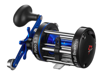 PISCIFUN® CHAOS XS 6000 Blue Round Baitcasting Reel